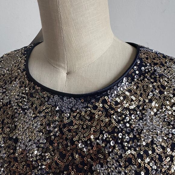 NWT RICKIE FREEMAN for TERI JON Sequined Maxi Dress Style 207041 - Picture 7 of 13